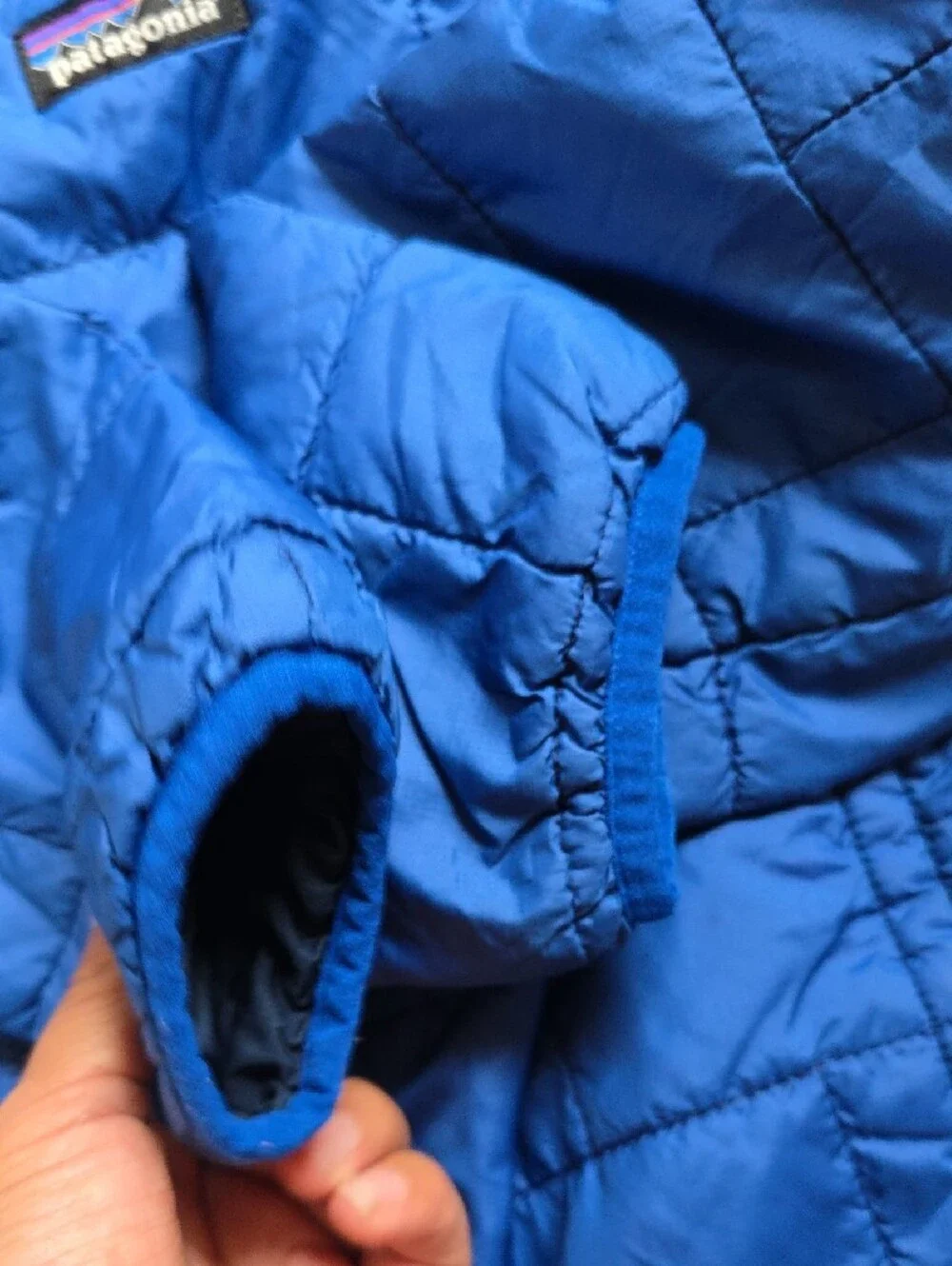 Patagonia Bright Blue Quilted Jacket